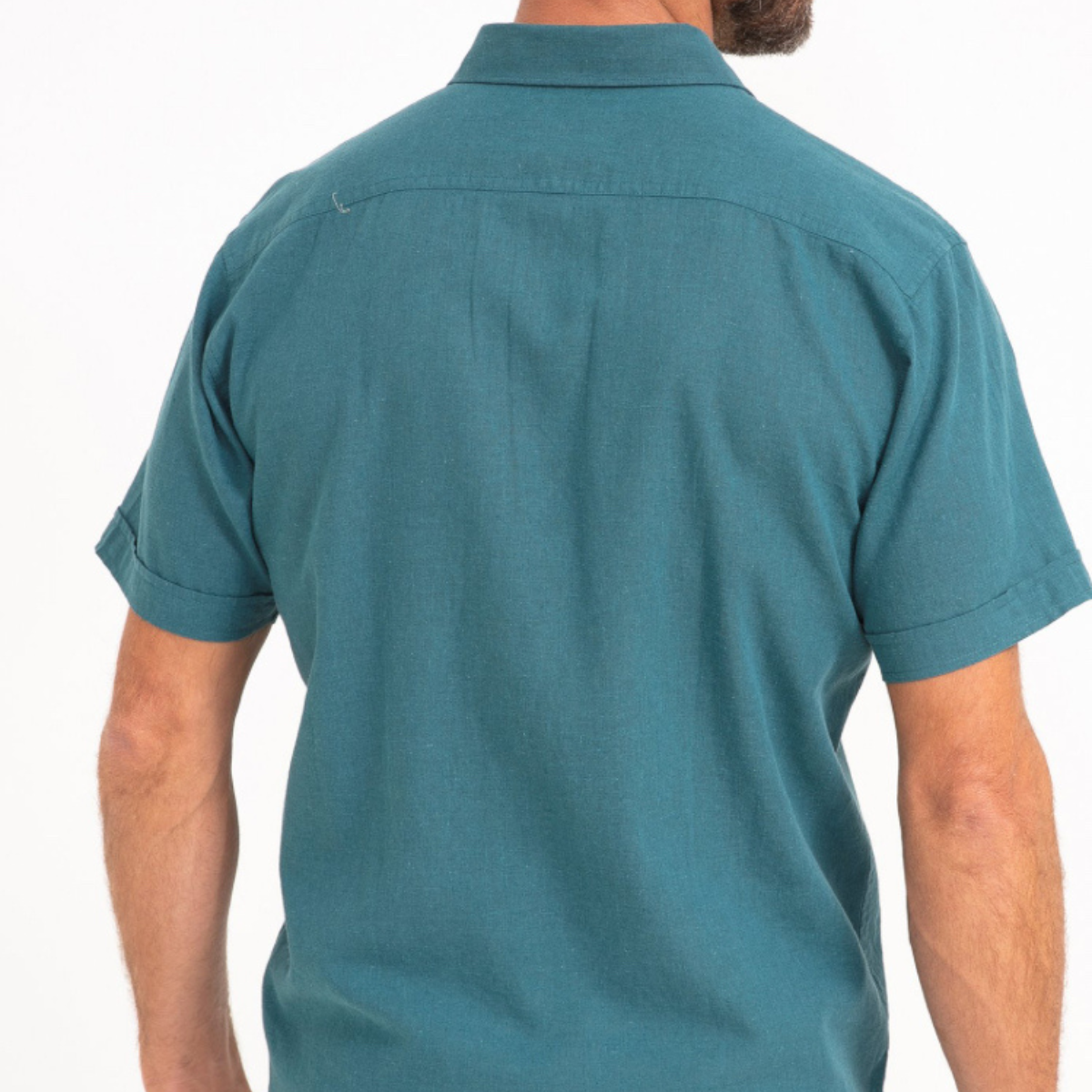 Chemise manches courtes unie Colin Pétrole