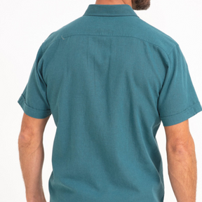 Chemise manches courtes unie Colin Pétrole