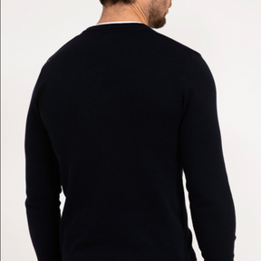 Pull col tunisien uni jerti Marine