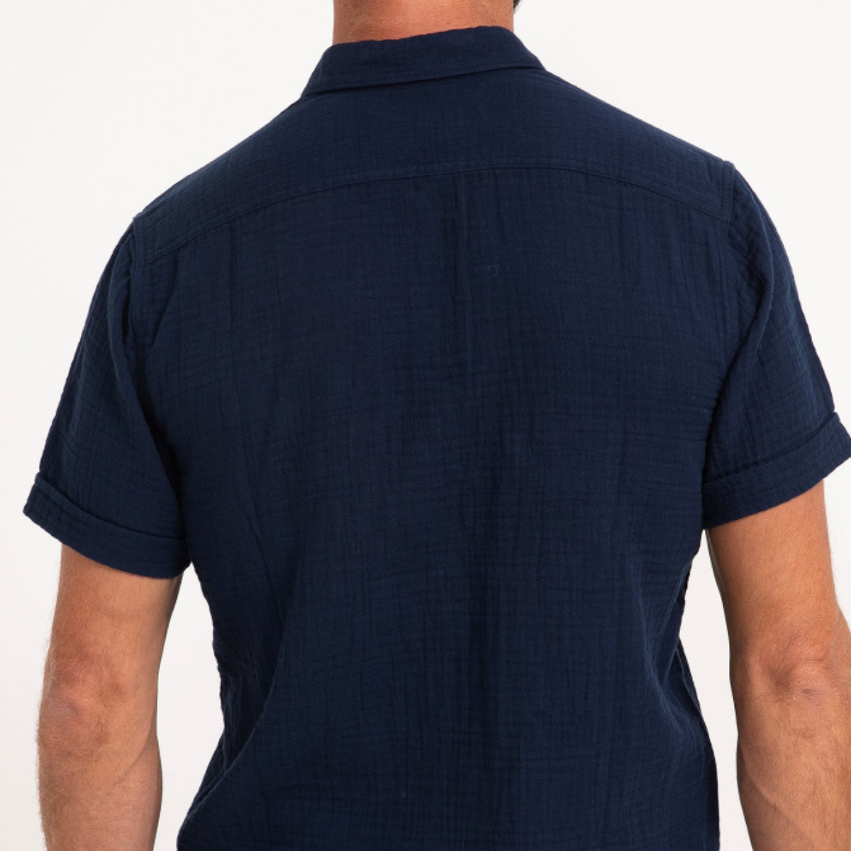 Chemise à manches courtes double gaze